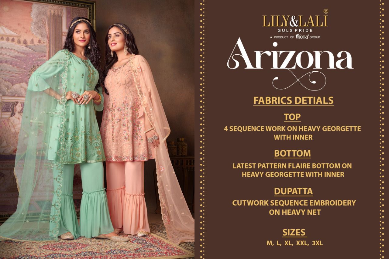 Lily And Lali Arizona Fancy Latest Designer Festive Wear Georgette Salwar Suit Collection